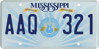 MS license plate AAQ321