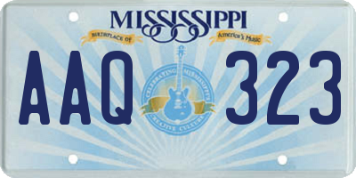 MS license plate AAQ323