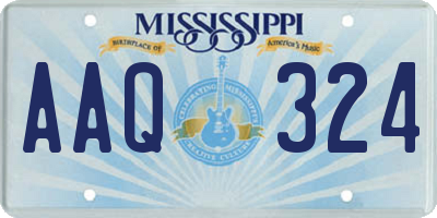 MS license plate AAQ324