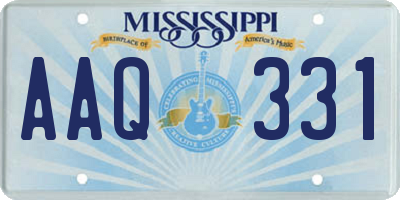 MS license plate AAQ331
