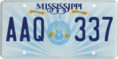 MS license plate AAQ337