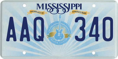 MS license plate AAQ340