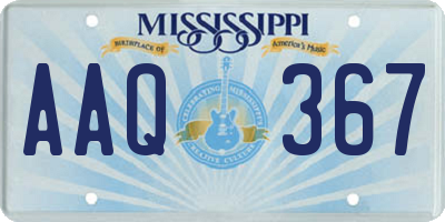 MS license plate AAQ367