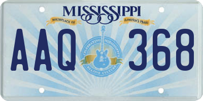 MS license plate AAQ368