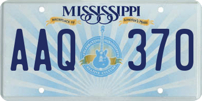 MS license plate AAQ370