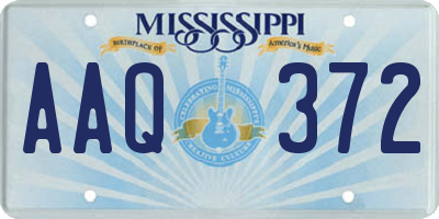 MS license plate AAQ372