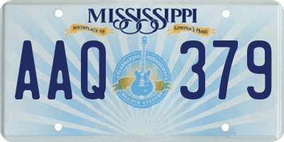 MS license plate AAQ379