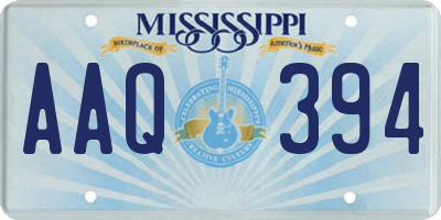 MS license plate AAQ394