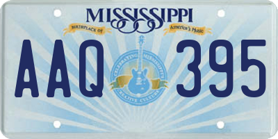 MS license plate AAQ395