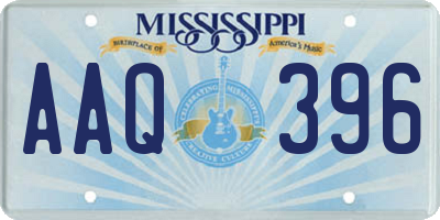 MS license plate AAQ396