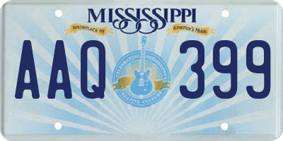 MS license plate AAQ399