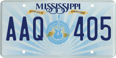 MS license plate AAQ405