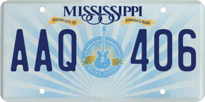 MS license plate AAQ406