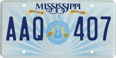 MS license plate AAQ407