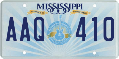 MS license plate AAQ410