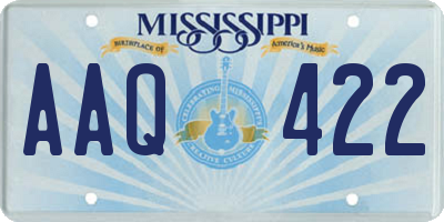 MS license plate AAQ422