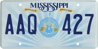 MS license plate AAQ427