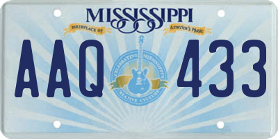 MS license plate AAQ433