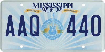 MS license plate AAQ440