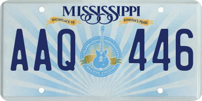 MS license plate AAQ446