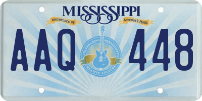 MS license plate AAQ448