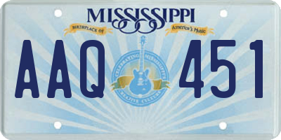 MS license plate AAQ451