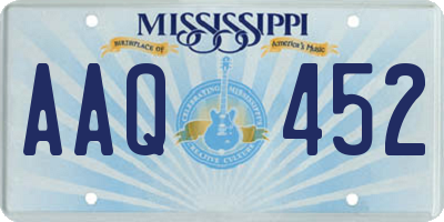 MS license plate AAQ452