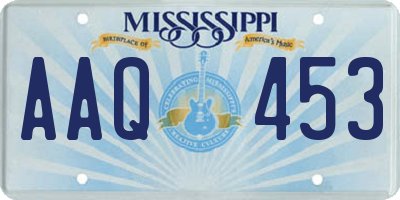 MS license plate AAQ453