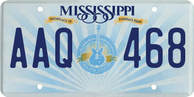 MS license plate AAQ468