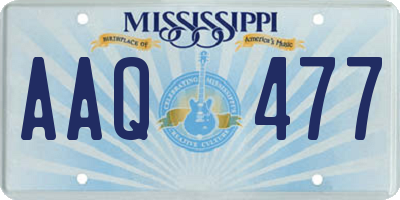 MS license plate AAQ477