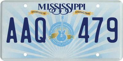 MS license plate AAQ479