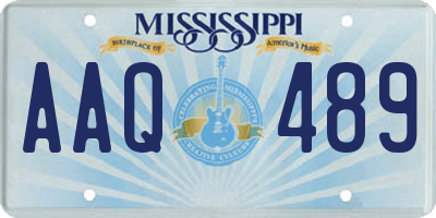 MS license plate AAQ489