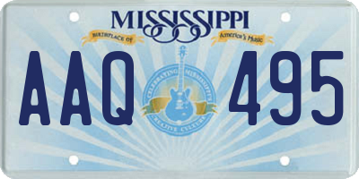 MS license plate AAQ495