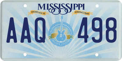 MS license plate AAQ498