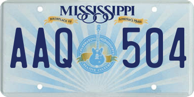 MS license plate AAQ504