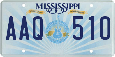 MS license plate AAQ510