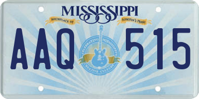 MS license plate AAQ515