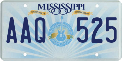 MS license plate AAQ525