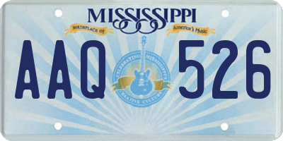 MS license plate AAQ526