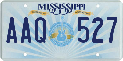 MS license plate AAQ527