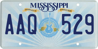 MS license plate AAQ529