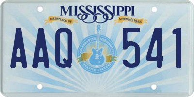 MS license plate AAQ541