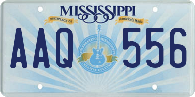 MS license plate AAQ556