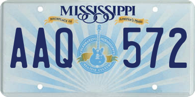 MS license plate AAQ572