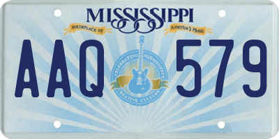 MS license plate AAQ579