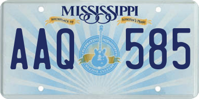 MS license plate AAQ585