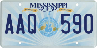 MS license plate AAQ590