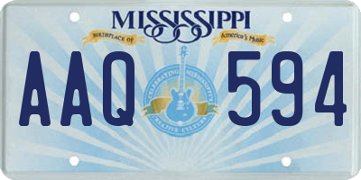 MS license plate AAQ594