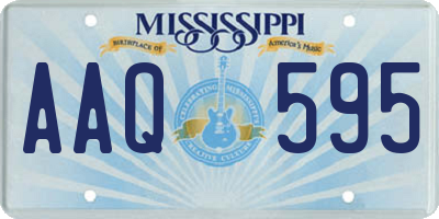 MS license plate AAQ595