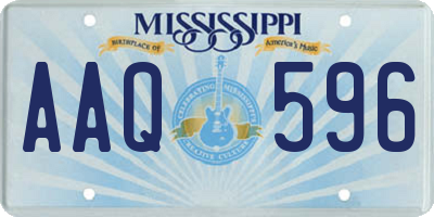 MS license plate AAQ596